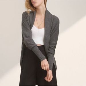 Aritzia Wilfred Detroit Cocoon Gray Cardigan Size Medium